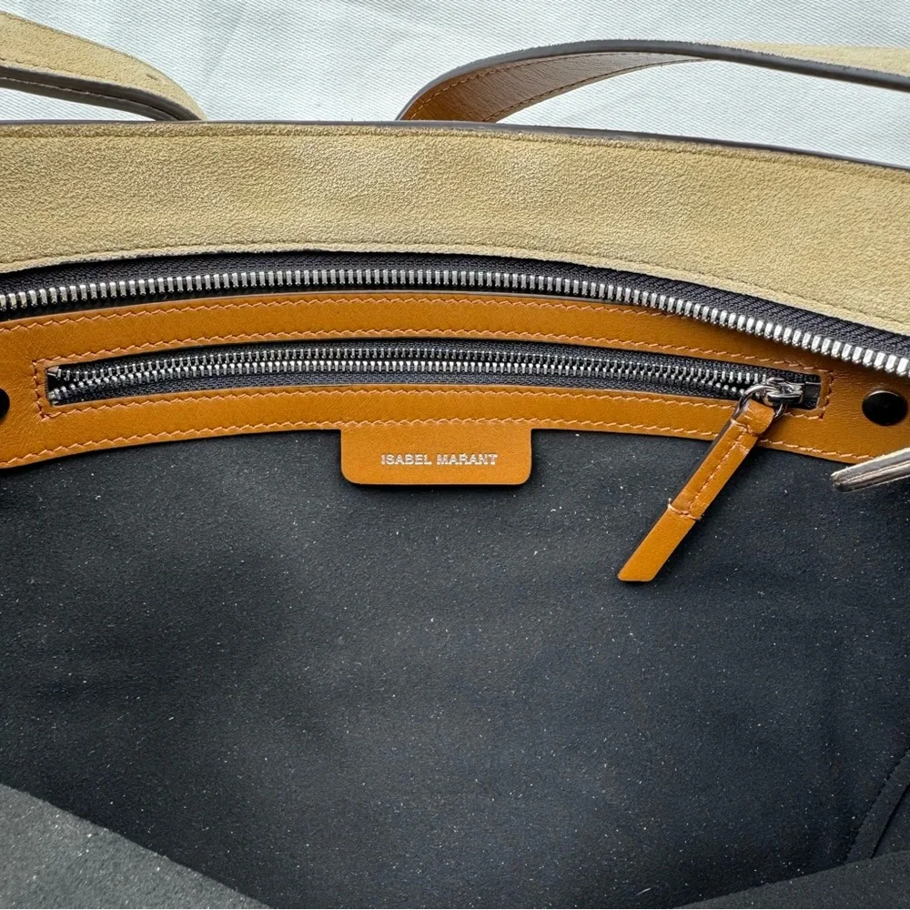 Isabel Marant Beige Suede Shoulder Bag NWOT - Picture 8 of 10